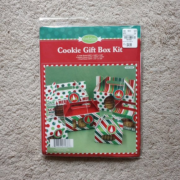 Christmas Cookie Gift Box Kit and Mini Treat Boxes - Picture 1 of 4